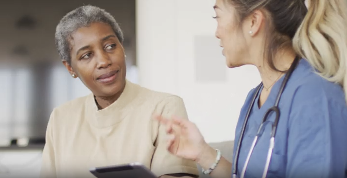 Doctor discussing care with a patient
